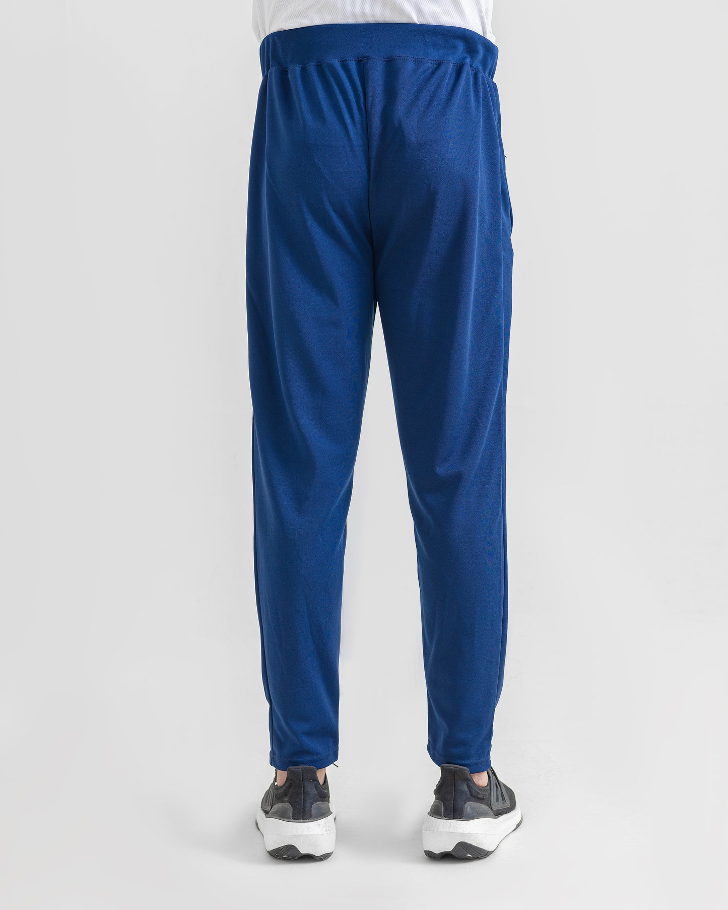 BRIGHT BLUE LOOSE FIT PLEATED TROUSERS