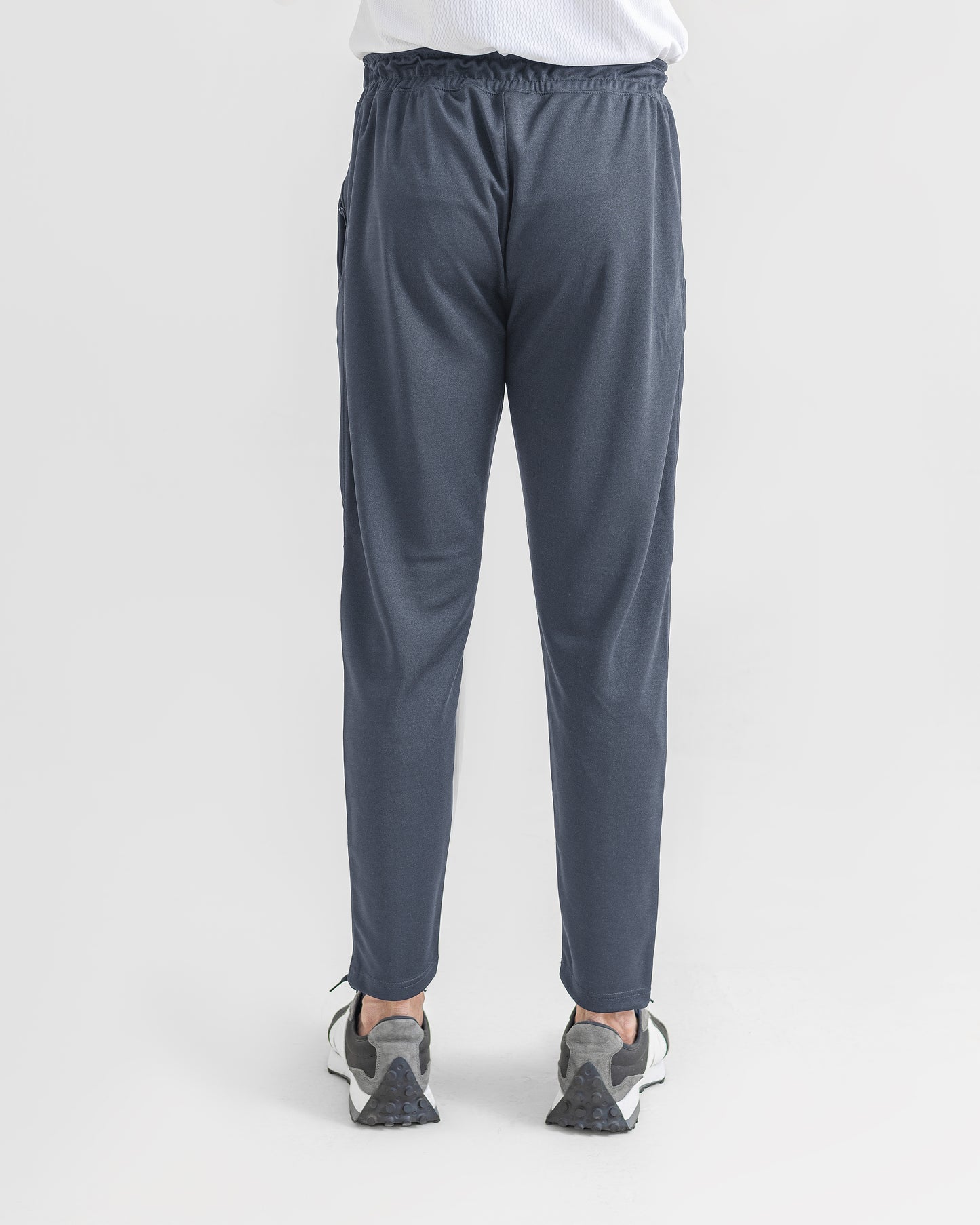 GRAY LOOSE FIT PLEATED TROUSERS
