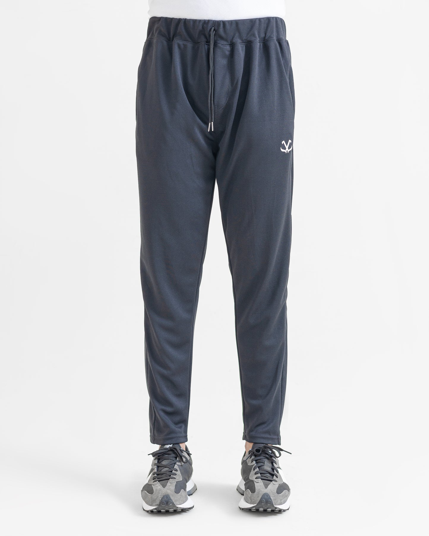 SHADOW GREY LOOSE FIT PLEATED TROUSERS