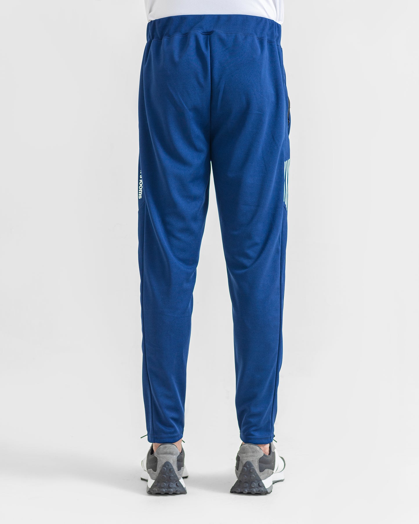DARK BLUE LOOSE FIT PLEATED TROUSERS