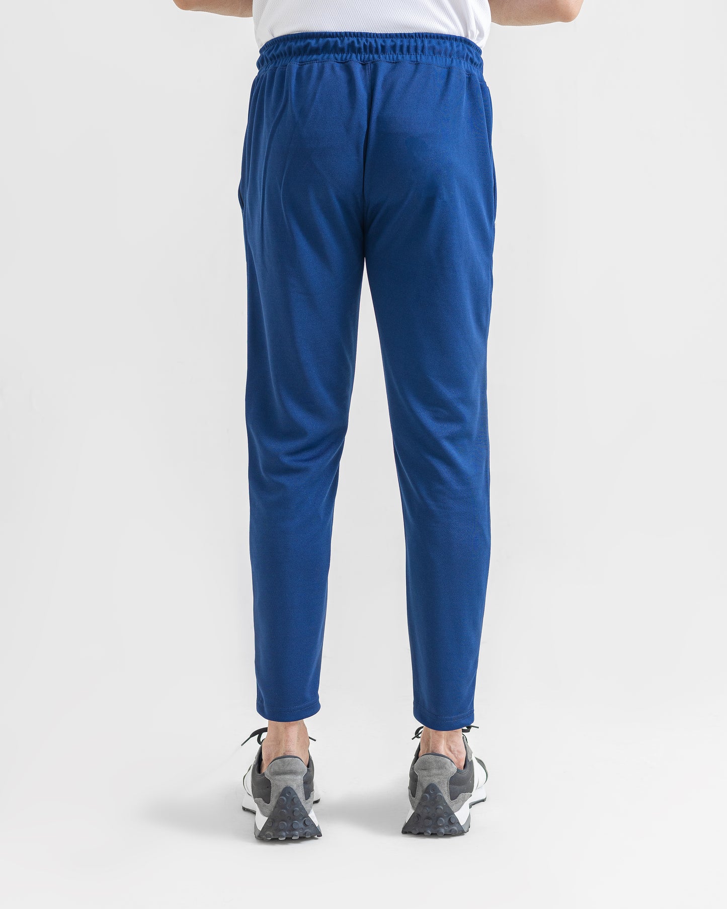 DARK BLUE LOOSE FIT PLEATED TROUSERS