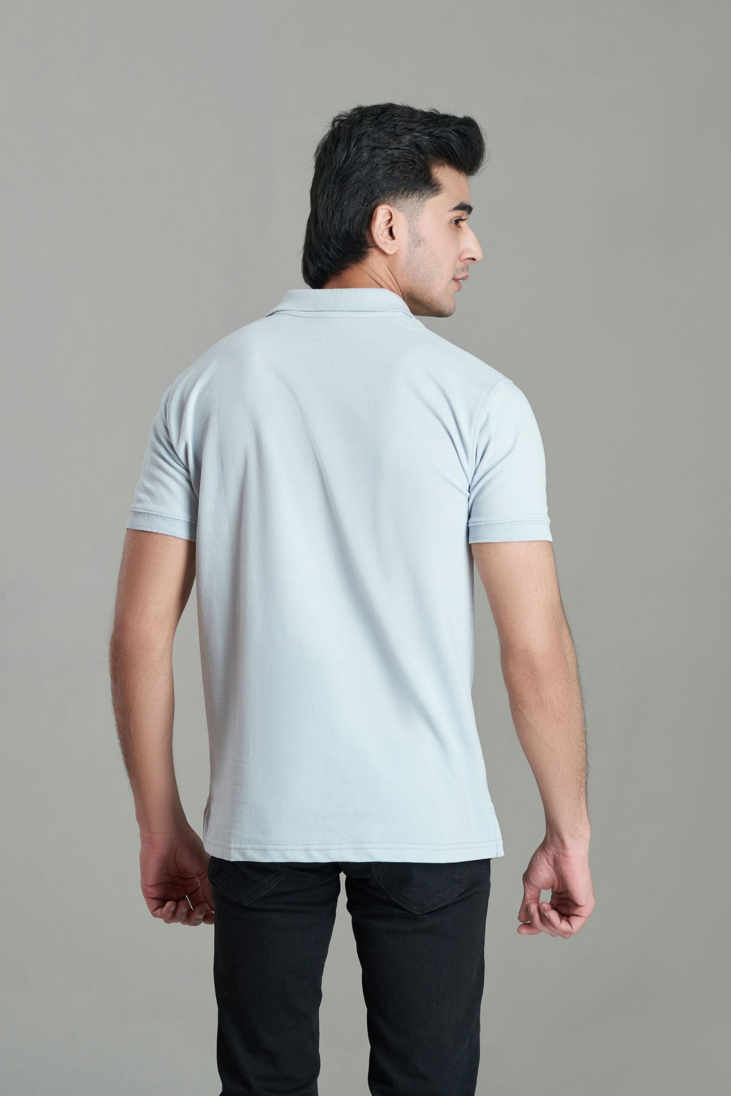SEA GREEN POPCORN POLO