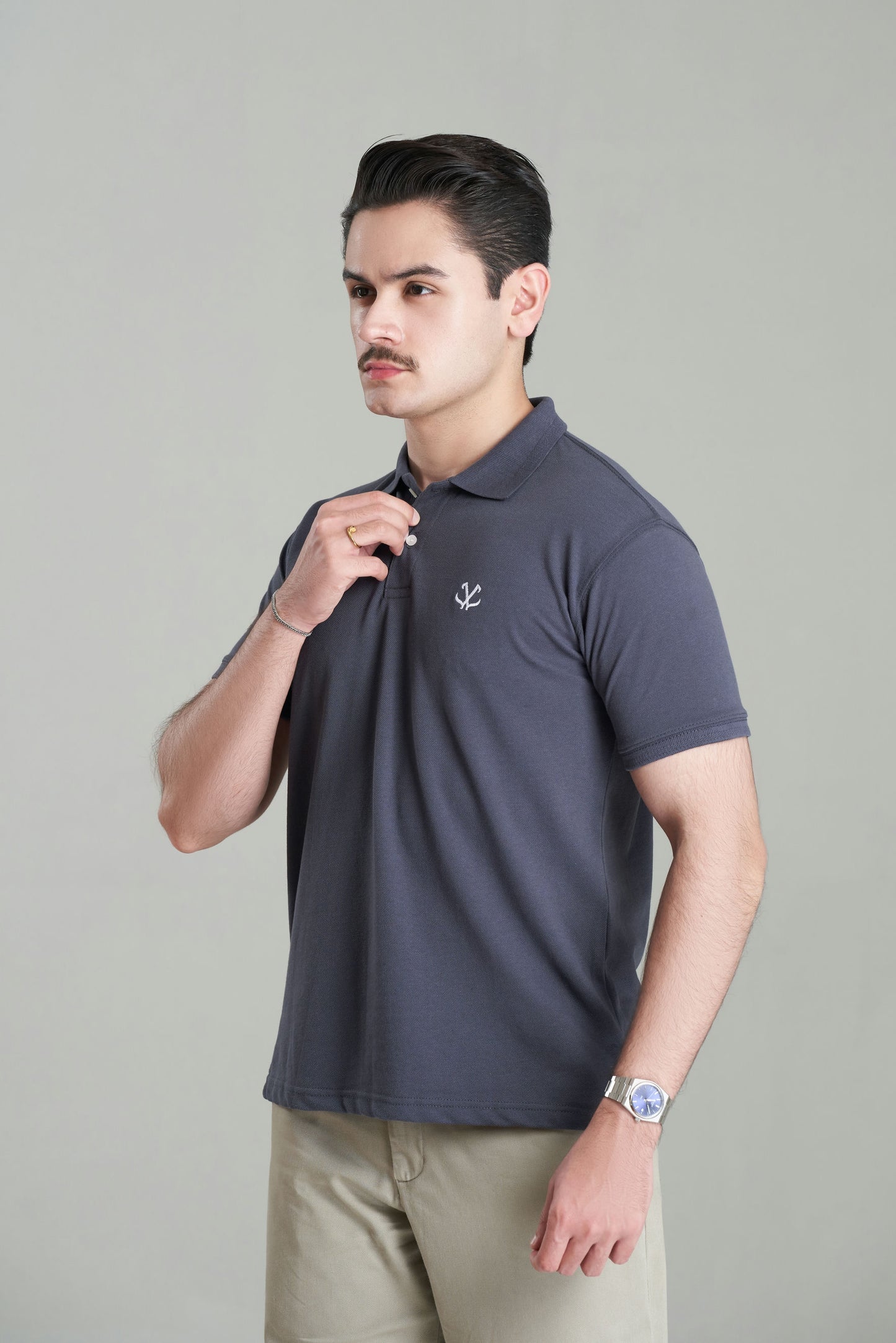 CLASSIC DARK GREY POLO
