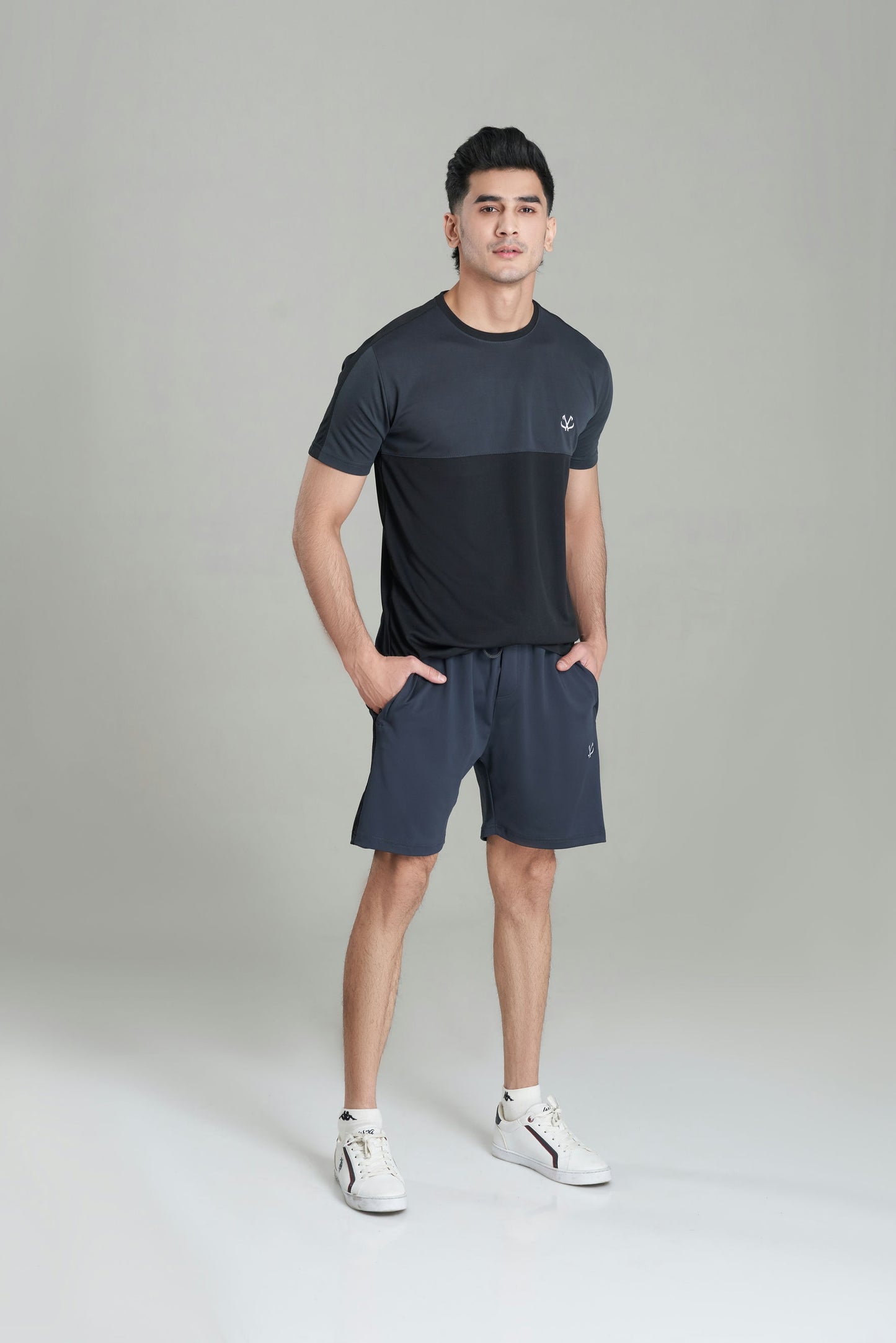 DARK GRAY SHORTS TRACKSUIT