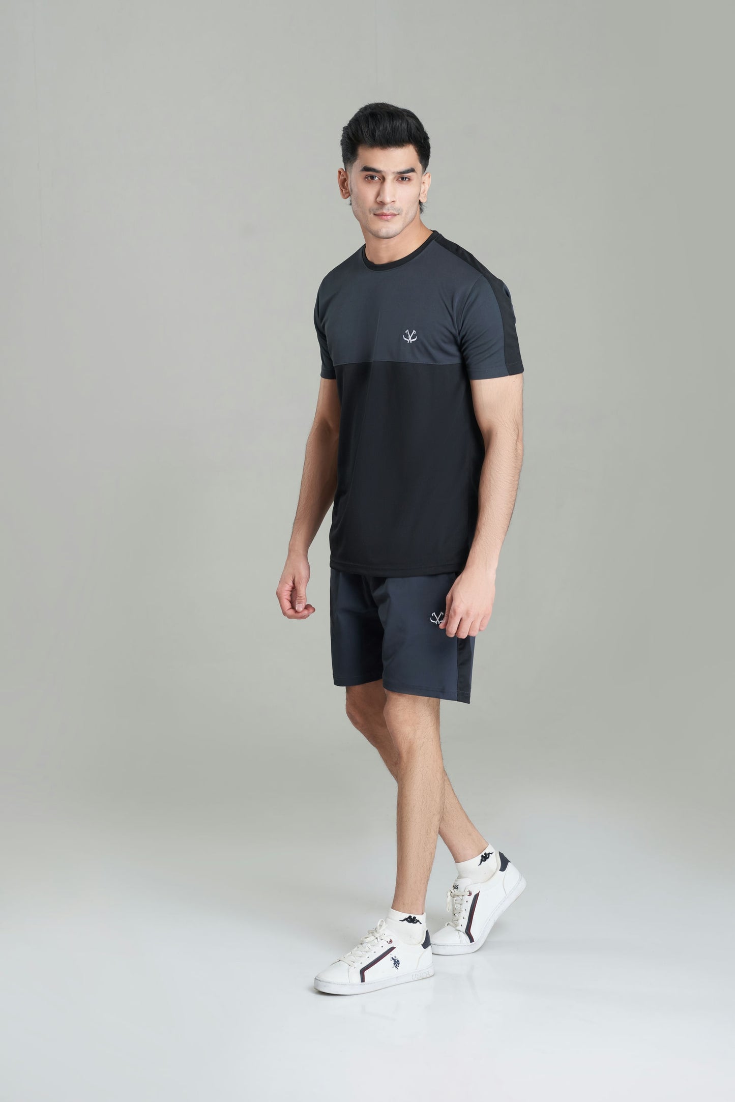 DARK GRAY SHORTS TRACKSUIT