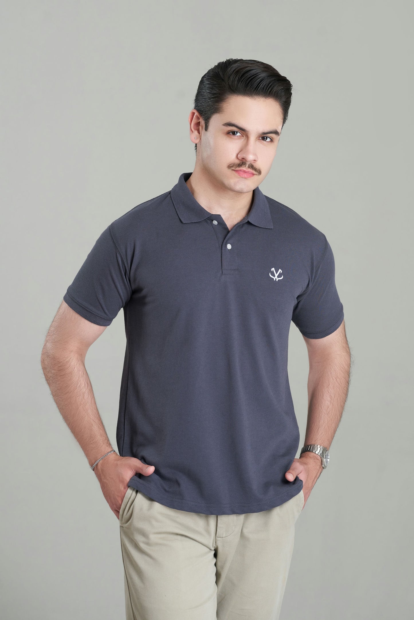 CLASSIC DARK GREY POLO